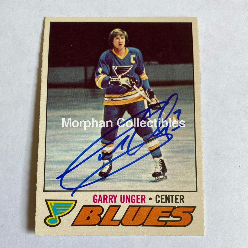 Garry Unger - Autographed Card Opc 1977-78