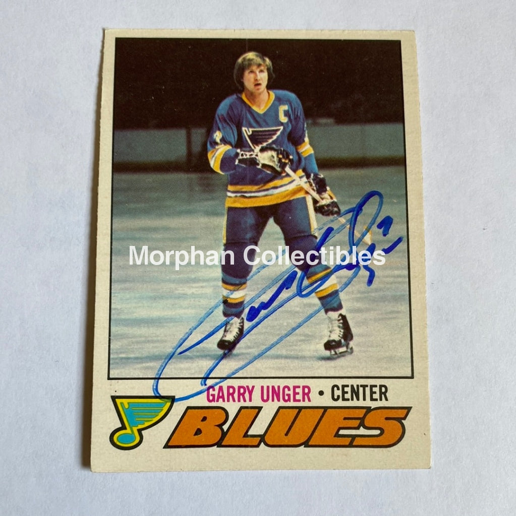 Garry Unger - Autographed Card Opc 1977-78