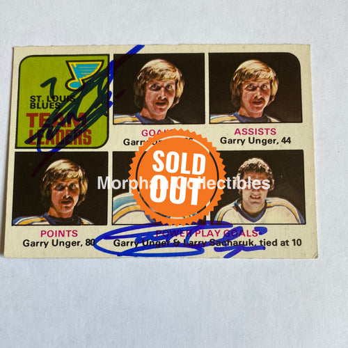 Garry Unger - Autographed Card Opc 1978-79