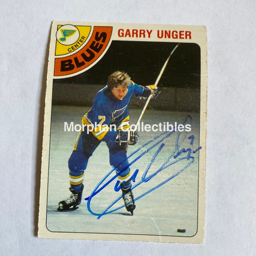 Garry Unger - Autographed Card Opc 1978-79