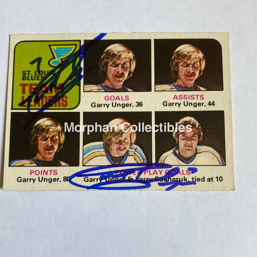 Garry Unger - Autographed Card Opc 1978-79