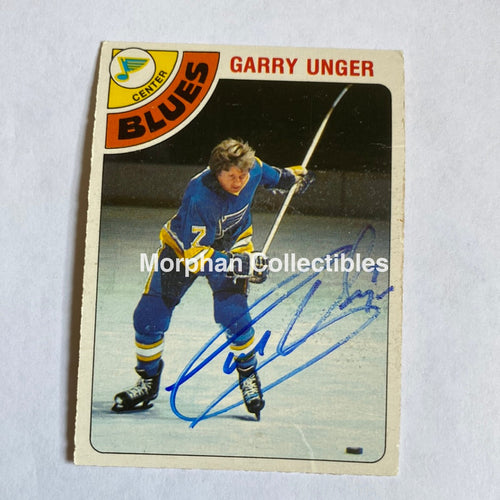 Garry Unger - Autographed Card Opc 1978-79
