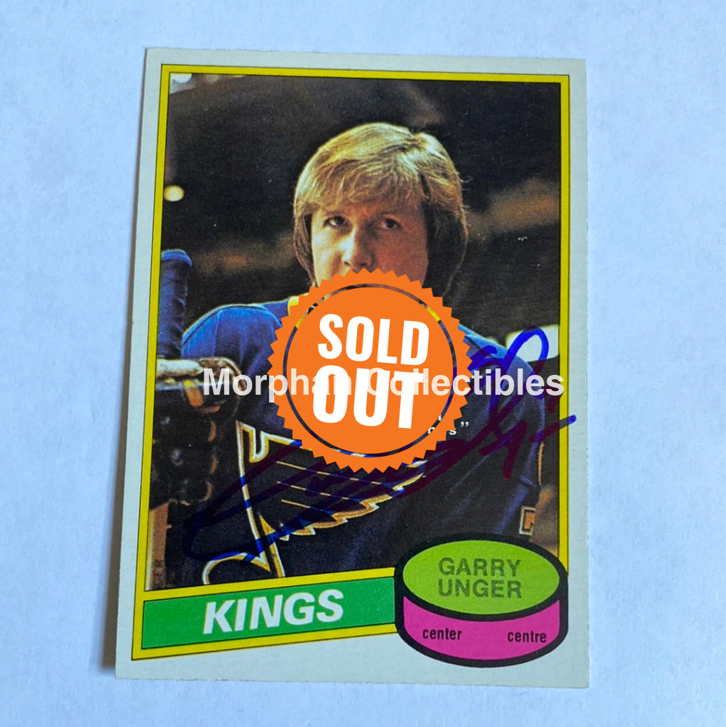 Garry Unger - Autographed Card Opc 1980-81