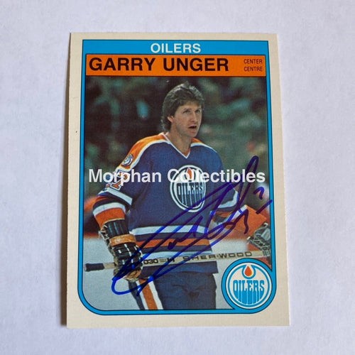 Garry Unger - Autographed Card Opc 1982-83