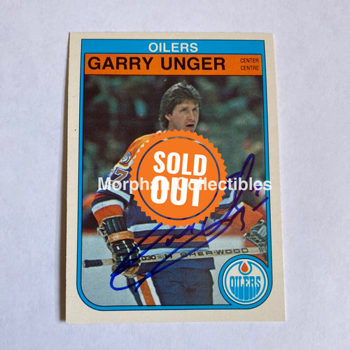 Garry Unger - Autographed Card Opc 1982-83