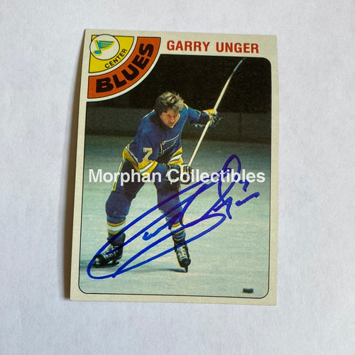 Garry Unger - Autographed Card Topps 1978-79