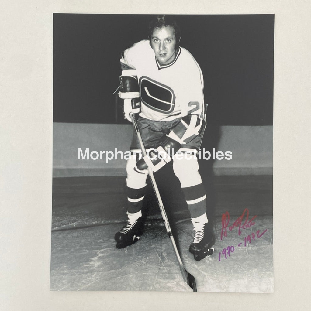 Garth Rizzuto - Autographed 8X10 Photo Vancouver Canucks