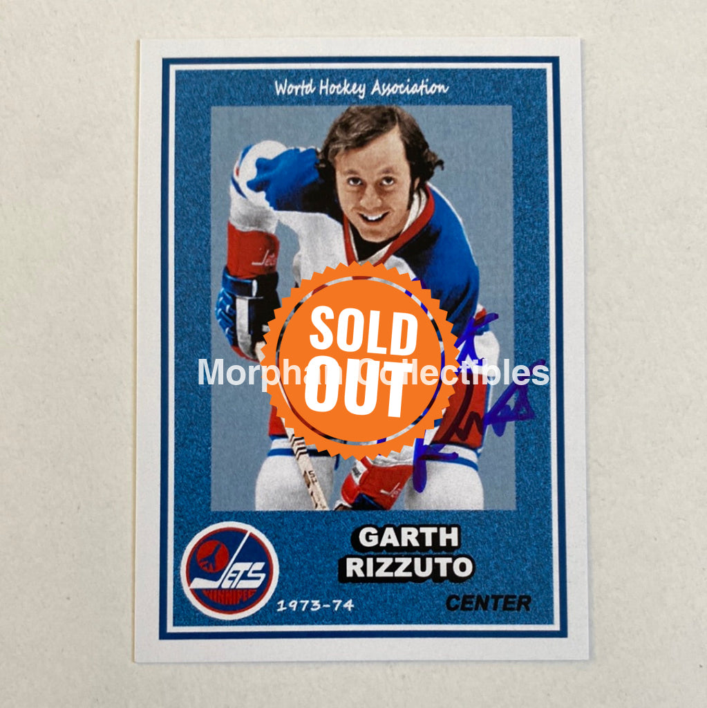 Garth Rizzuto - Autographed Card Custom Winnipeg Jets