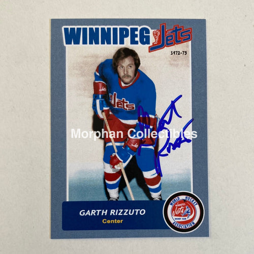 Garth Rizzuto - Autographed Card Custom Winnipeg Jets