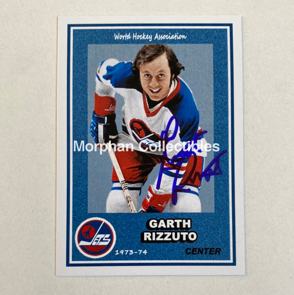 Garth Rizzuto - Autographed Card Custom Winnipeg Jets