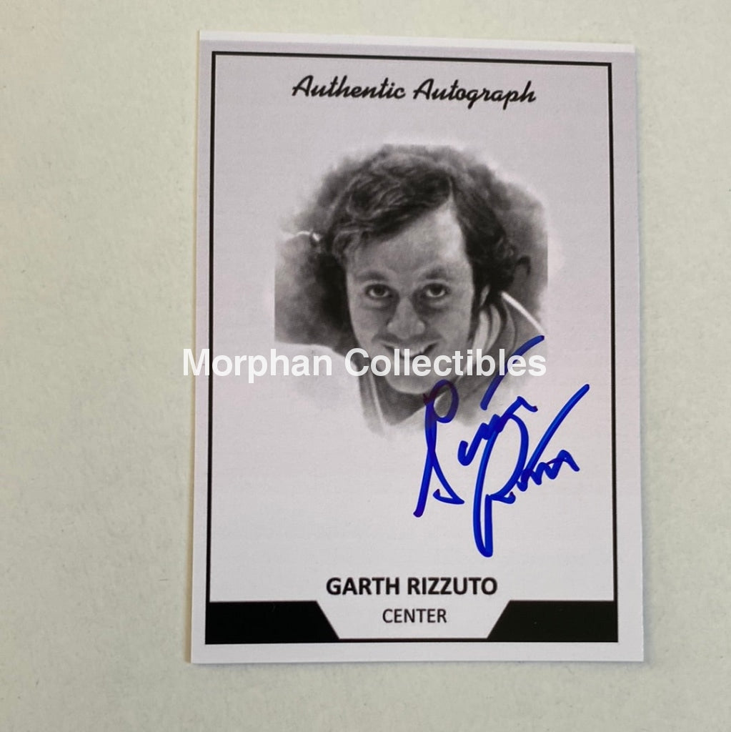 Garth Rizzuto - Autographed Card Custom Winnipeg Jets