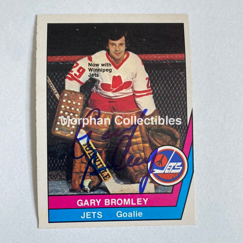 Gary Bromley - Autographed Card Opc 1977-78 Wha