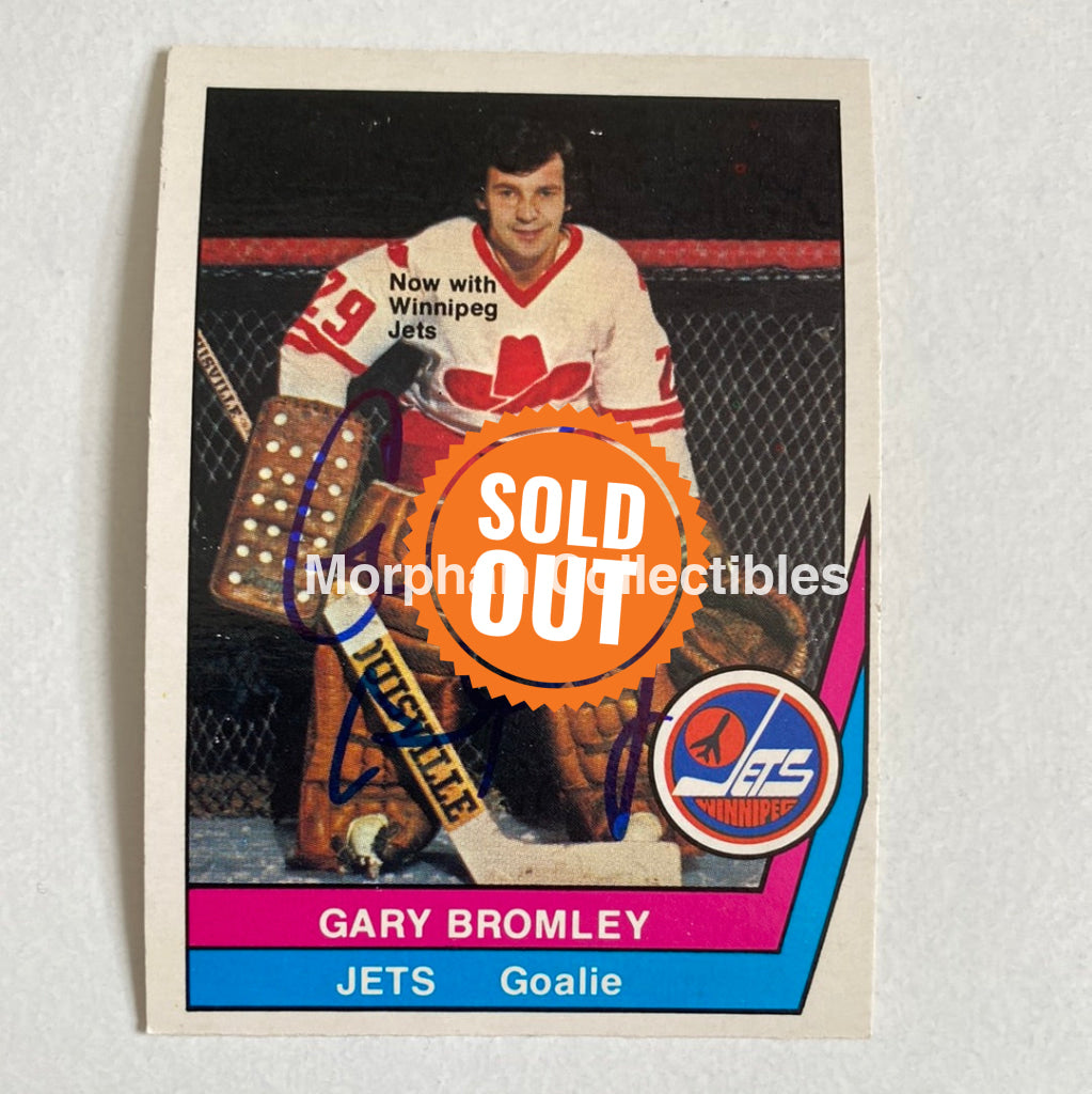 Gary Bromley - Autographed Card Opc 1977-78 Wha