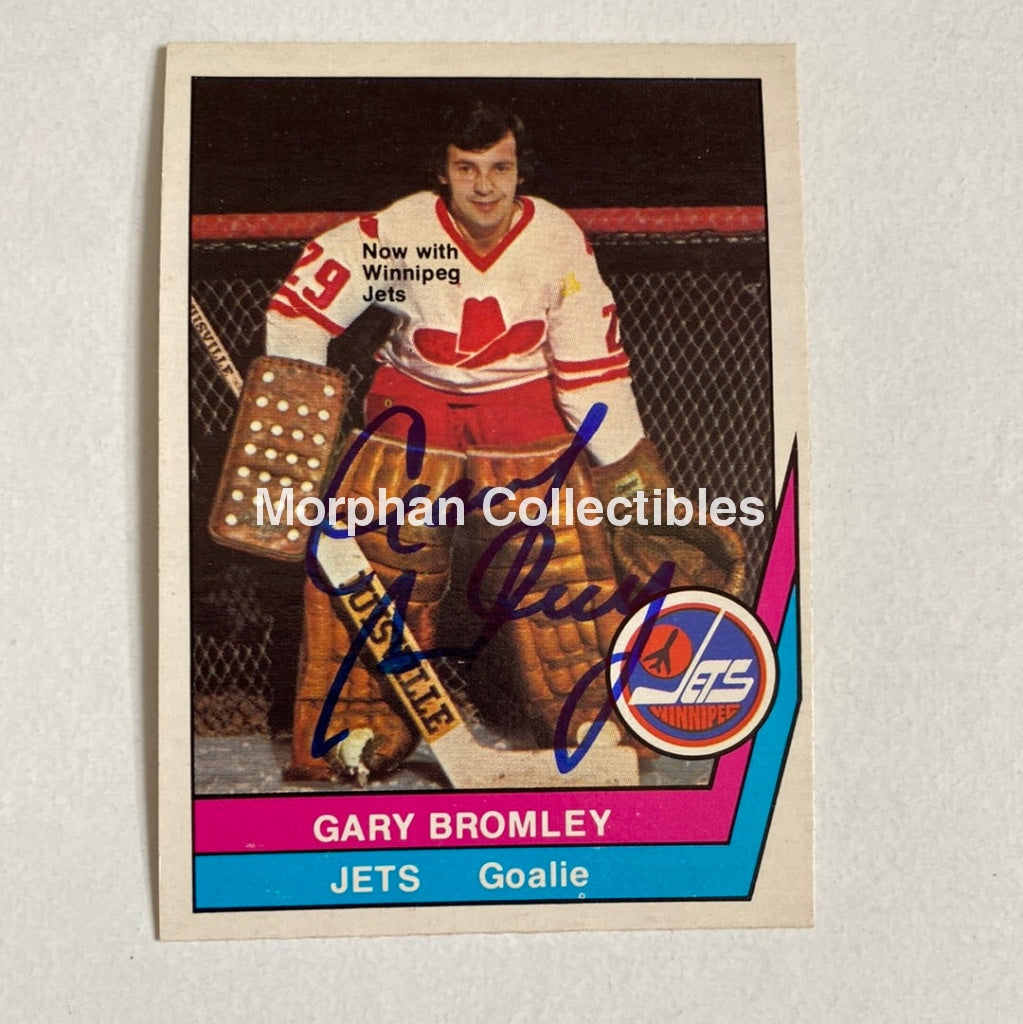 Gary Bromley - Autographed Card Opc 1977-78 Wha