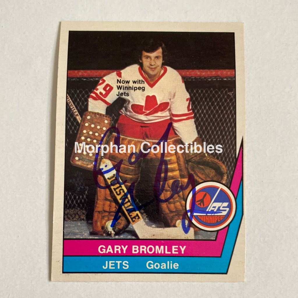 Gary Bromley - Autographed Card Opc 1977-78 Wha