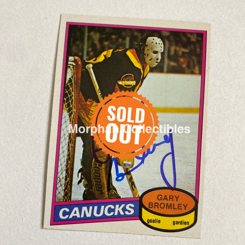 Gary Bromley - Autographed Card Opc 1980-81