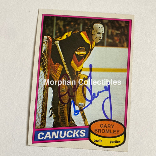 Gary Bromley - Autographed Card Opc 1980-81
