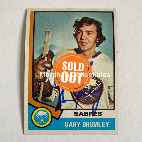 Gary Bromley - Autographed Card Topps 1974-75