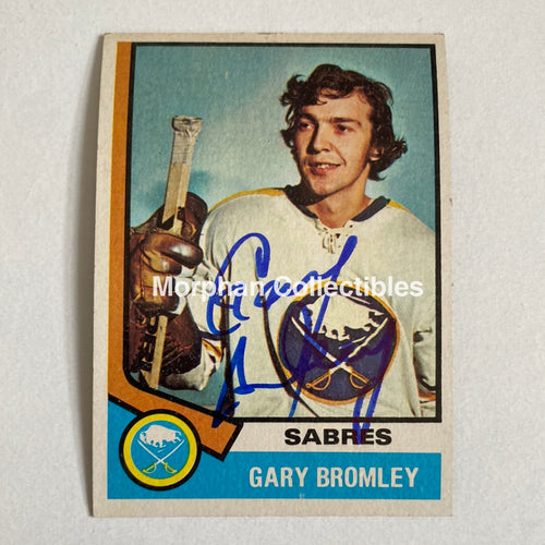 Gary Bromley - Autographed Card Topps 1974-75