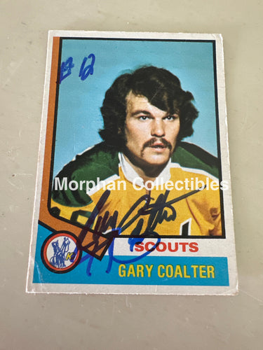 Gary Coalter - Autographed Card - 1974-75 OPC Card
