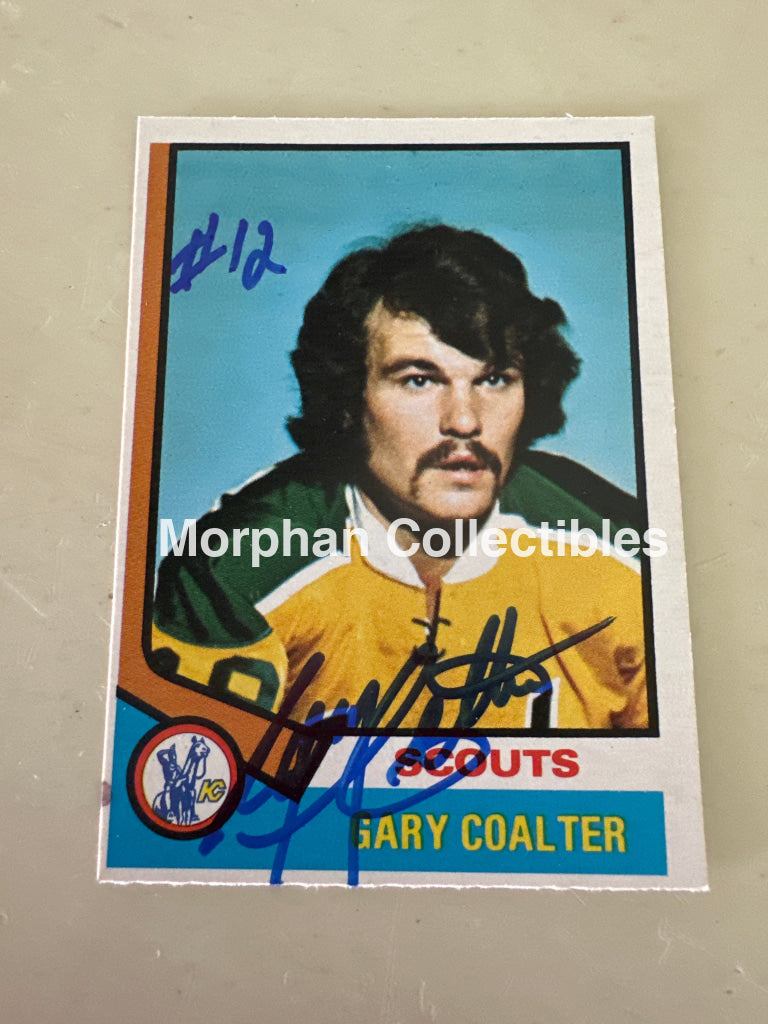 Gary Coalter - Autographed Card - 1974-75 OPC Card