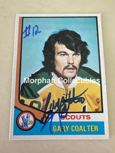 Gary Coalter - Autographed Card - 1974-75 Topps Card