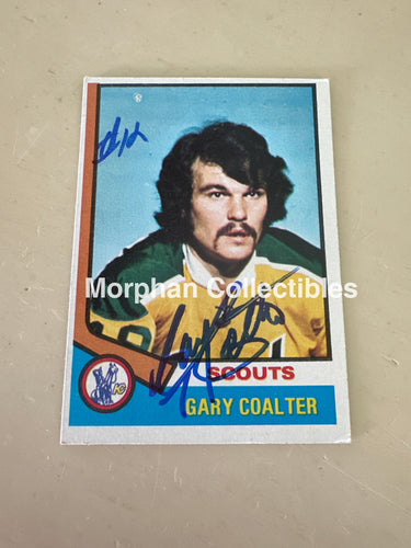 Gary Coalter - Autographed Card - 1974-75 Topps Card