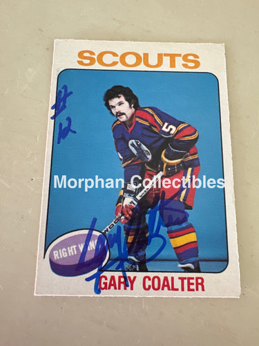 Gary Coalter - Autographed Card - 1975-76 OPC Card