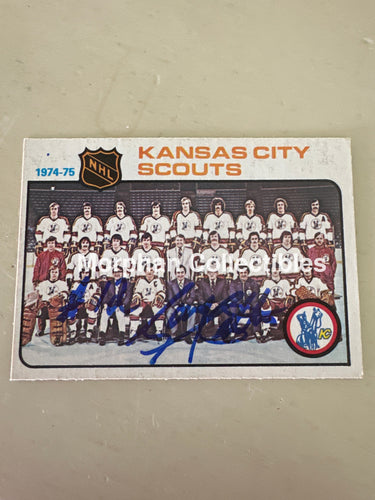 Gary Coalter - Autographed Card - 1975-76 OPC Card