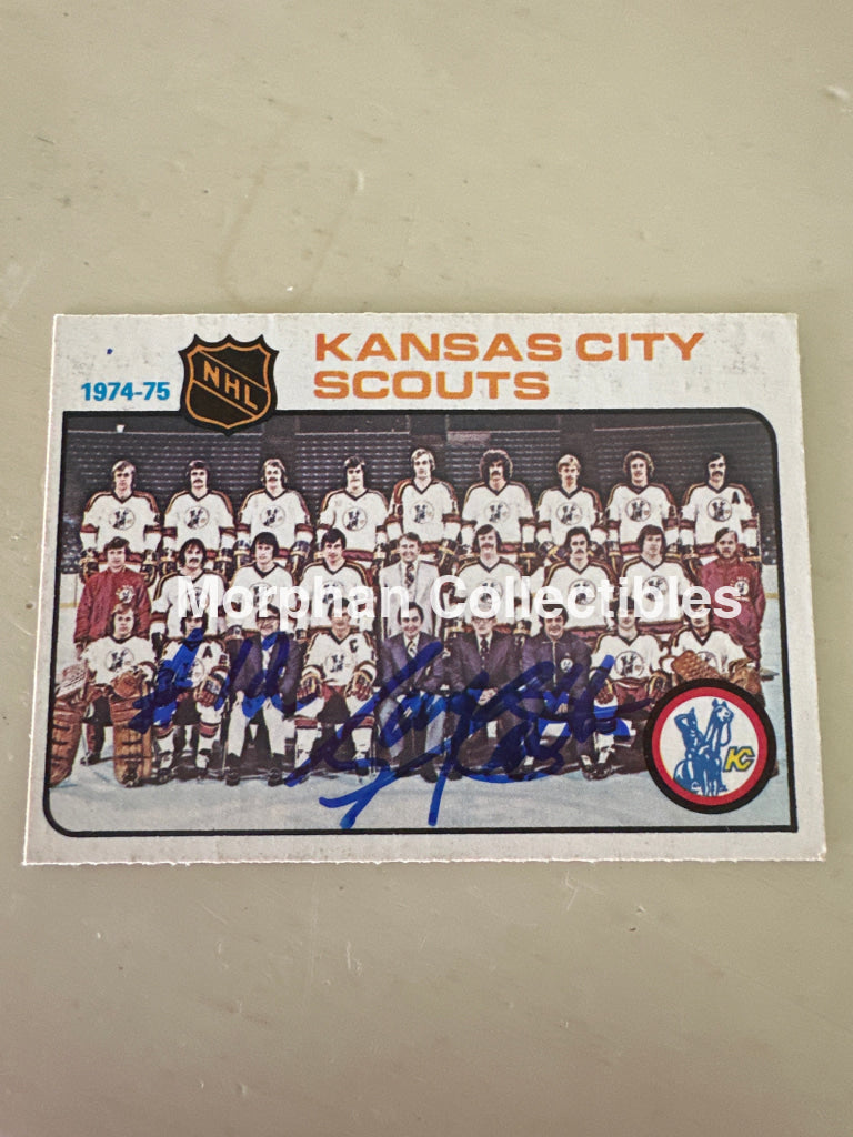 Gary Coalter - Autographed Card - 1975-76 OPC Card