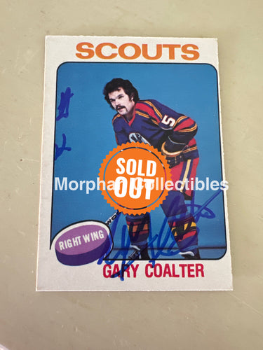 Gary Coalter - Autographed Card - 1975-76 OPC Card
