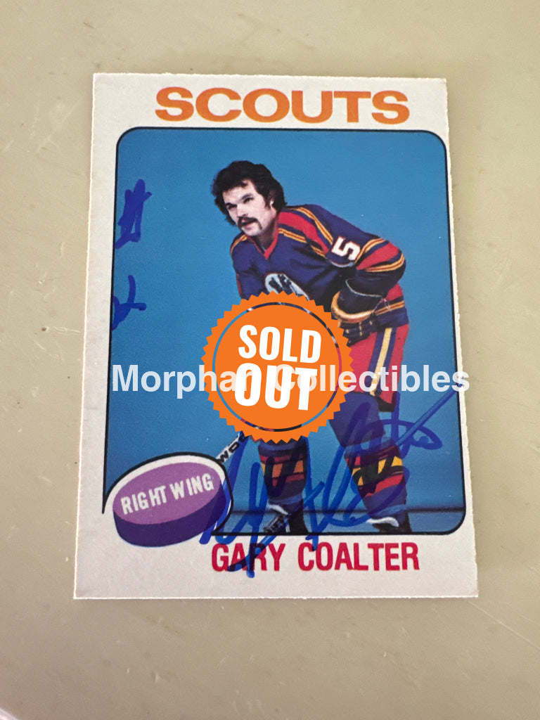Gary Coalter - Autographed Card - 1975-76 OPC Card