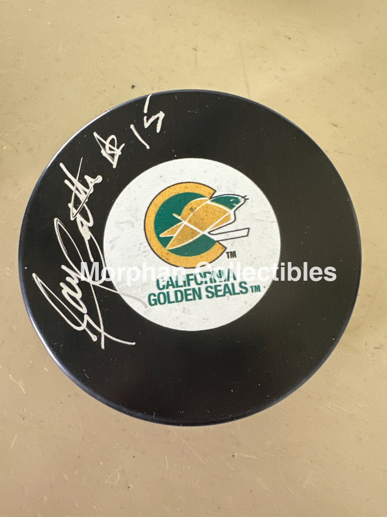 Gary Coalter - Autographed Puck - California Seals Puck
