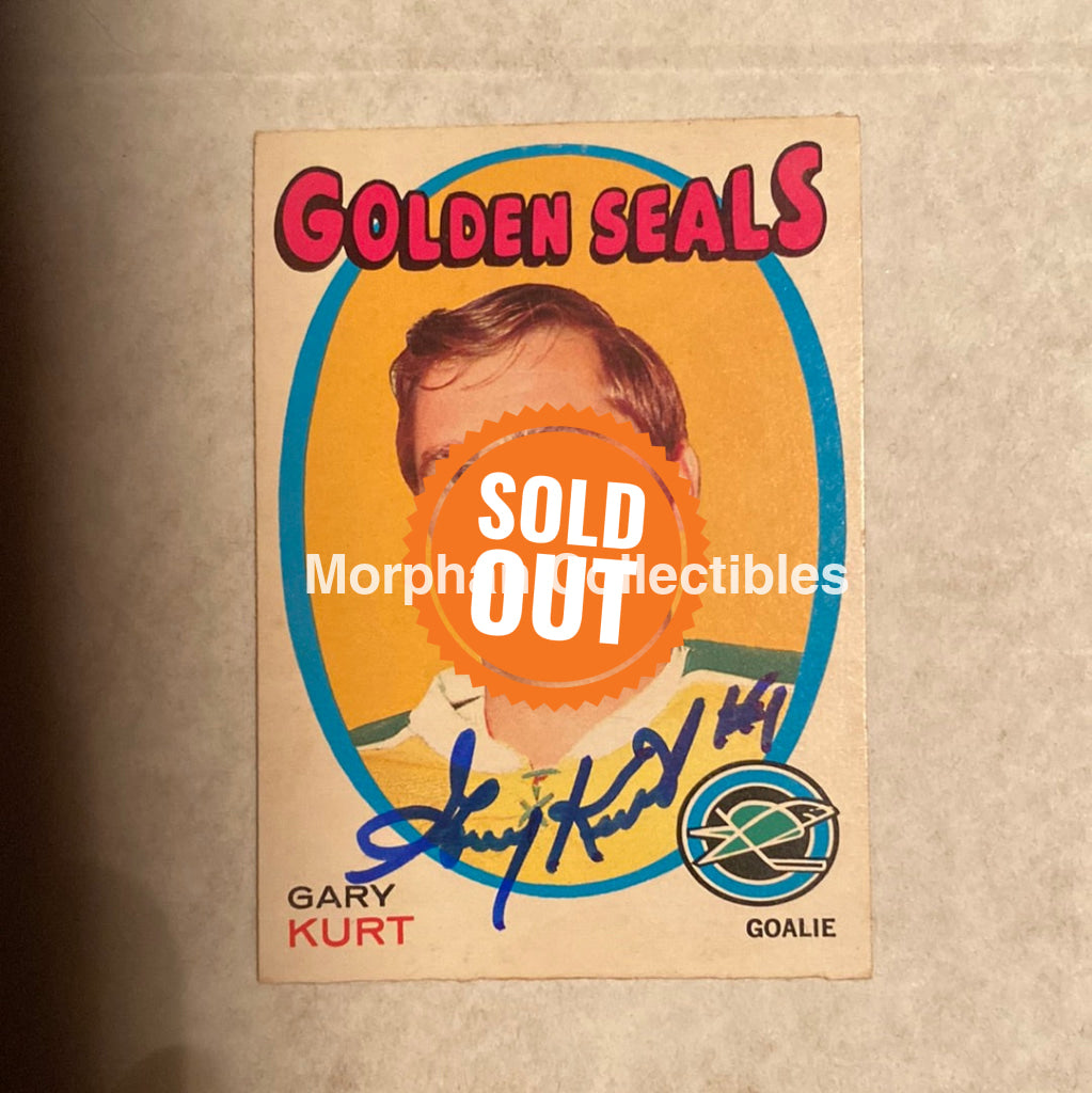 Gary Kurt - Autographed Card 1972-73 Opc