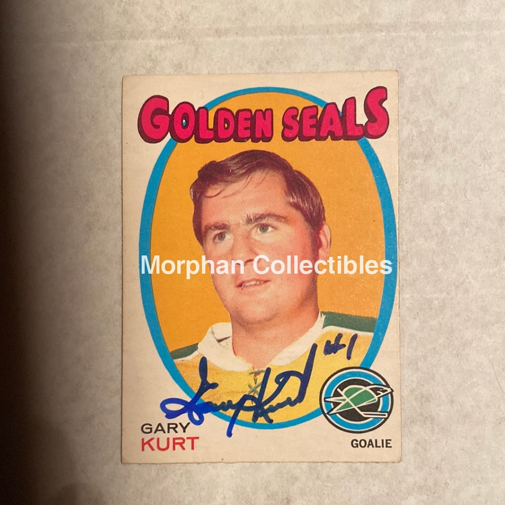 Gary Kurt - Autographed Card 1972-73 Opc