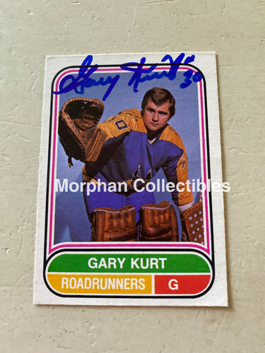 Gary Kurt - Autographed Card 1975/76 Opc