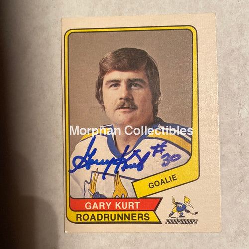 Gary Kurt - Autographed Card 1976 -77 Opc