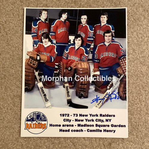 Gary Kurt - Autographed New York Raiders 8X10 Photo