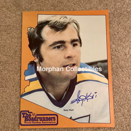 Gary Kurt - Autographed Phoenix Roadrunners 8X10 Photo