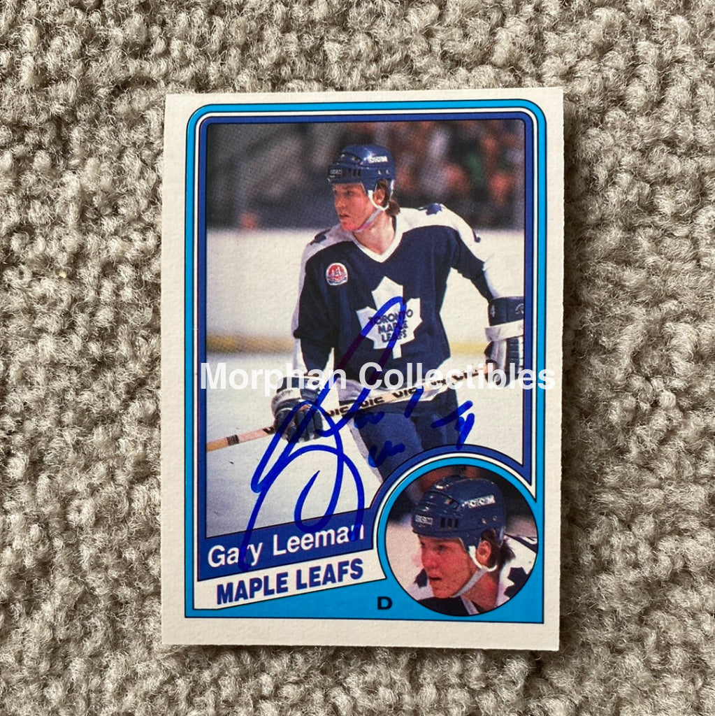 Gary Leeman - Autographed Card 1984 - 85 Opc Rookie