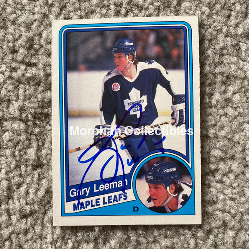 Gary Leeman - Autographed Card 1984 - 85 Opc Rookie