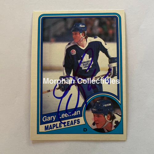 Gary Leeman - Autographed Card 1984-85 Opc Rookie