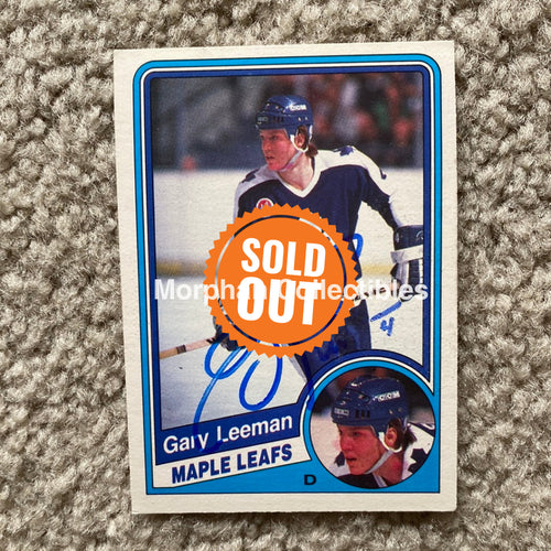 Gary Leeman - Autographed Card 1984 - 85 Opc Rookie