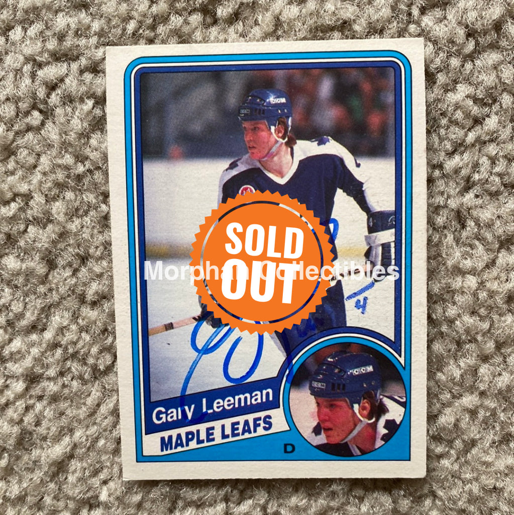 Gary Leeman - Autographed Card 1984 - 85 Opc Rookie