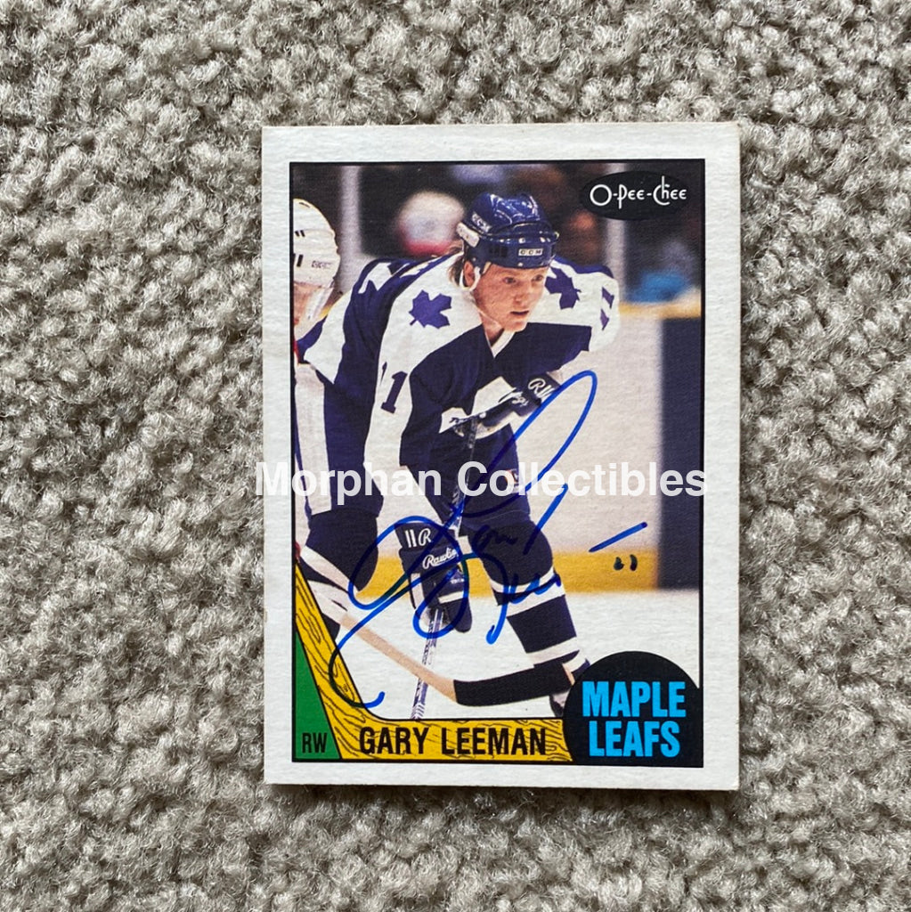 Gary Leeman - Autographed Card 1987 - 88 Opc
