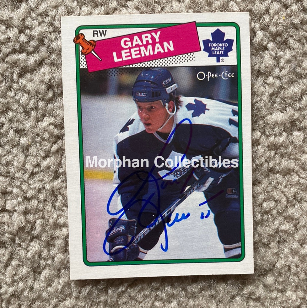 Gary Leeman - Autographed Card 1988 - 89 Opc