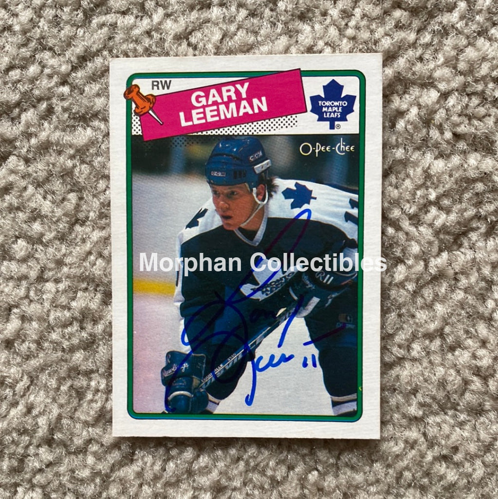 Gary Leeman - Autographed Card 1988 - 89 Opc