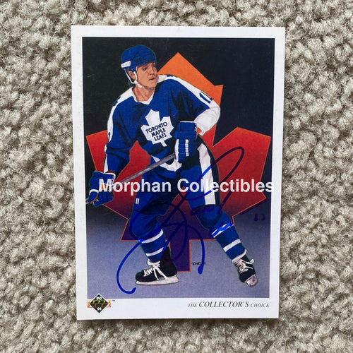 Gary Leeman - Autographed Card 1990 Ud