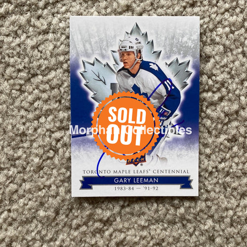 Gary Leeman - Autographed Card Leafs Centennial