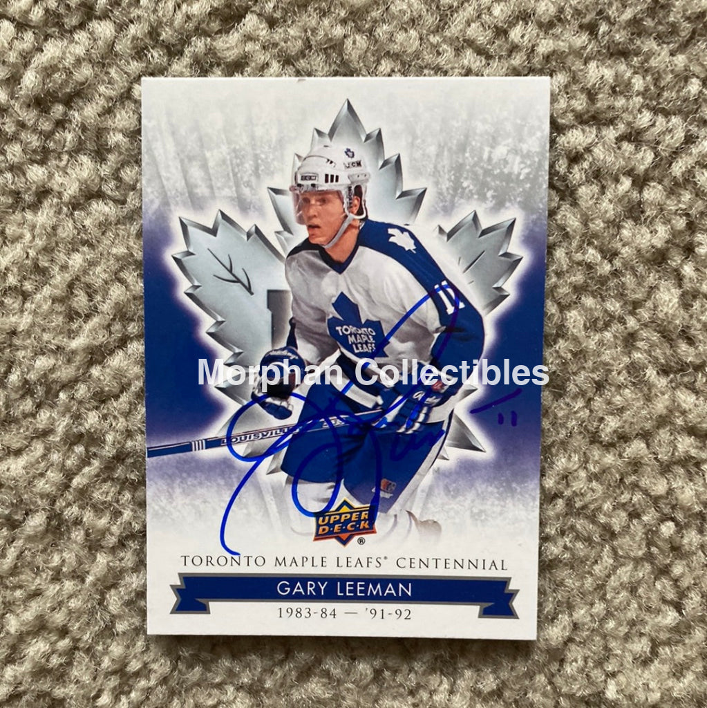 Gary Leeman - Autographed Card Leafs Centennial